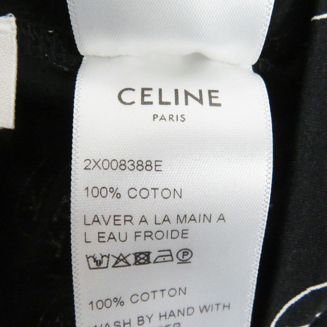 celine(セリーヌ)の未使用品□19SS CELINE セリーヌ×クリスチャン・マークレー 2X008388E 総柄 コットン 薄手 半袖Tシャツ/カットソー 黒 M 日本製 正規品 メンズのトップス(Tシャツ/カットソー(半袖/袖なし))の商品写真