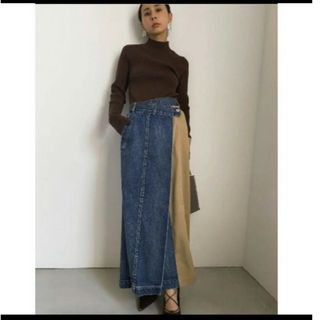 アメリヴィンテージ(Ameri VINTAGE)のアメリヴィンテージ SWITCH PENCIL DENIM SKIRT(ロングスカート)