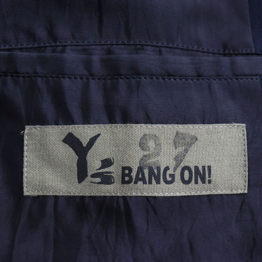 Y's(ワイズ)の未使用品●Y’s BANG ON! ワイズバングオン! No.27 YA-J27-155 ジップデザイン シングル テーラードジャケット 濃紺 2 日本製 正規品 メンズのジャケット/アウター(テーラードジャケット)の商品写真