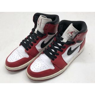 ナイキ(NIKE)のNIKE(ナイキ) AIR JORDAN 1 RETRO HI エア ジョーダン 1 レトロ ハイ CHICAGO シカゴ / 332550-163 28.5cm 【観賞用】【64544-007】(スニーカー)