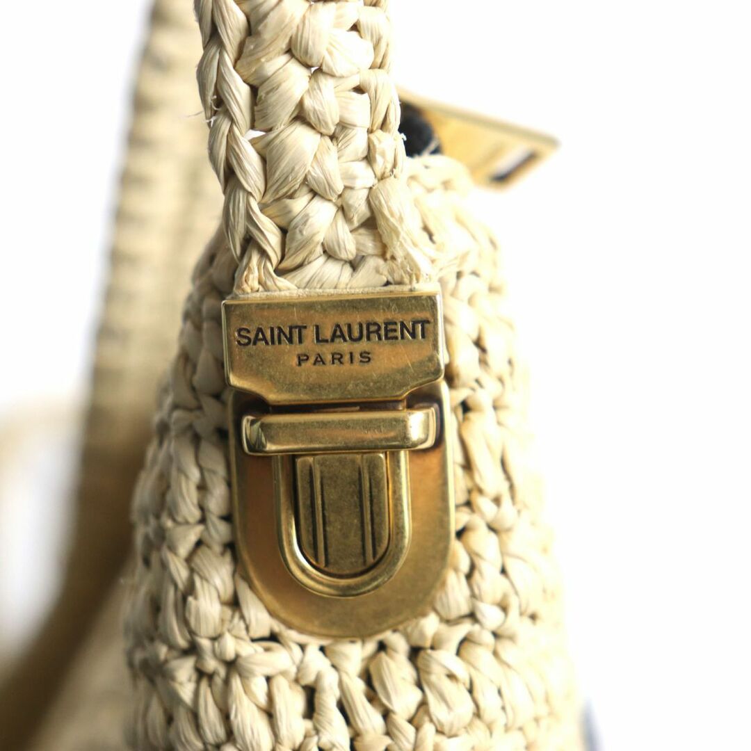 Saint Laurent(サンローラン)の美品▼SAINT LAURENT PARIS サンローランパリ 667490 ロゴ ル・ラフィア クロスボディ ショルダーバッグ メンズ ランウェイ 伊製 袋付き メンズのバッグ(ショルダーバッグ)の商品写真
