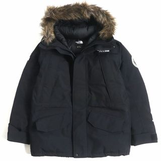 ザノースフェイス(THE NORTH FACE)の極美品▼ザ・ノースフェイス ND92032 PERTEX GORE-TEX フード・ファー付 アニタ―クティカパーカー ダウンジャケット 黒 XL メンズ 正規品(ダウンジャケット)