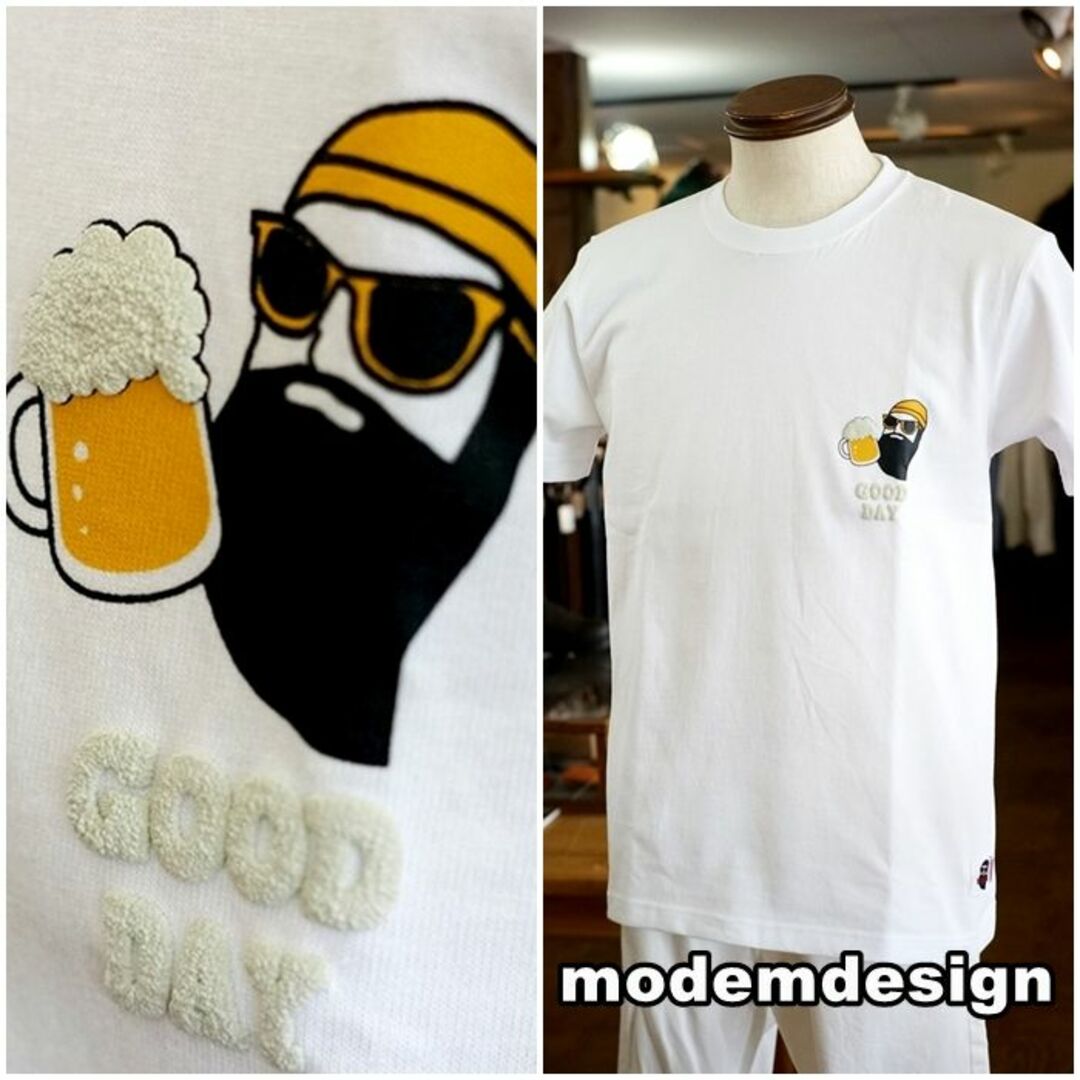 modem design(モデムデザイン)のmodemdesign モデムデザイン　半袖T　カットソー 23100521 M メンズのトップス(Tシャツ/カットソー(半袖/袖なし))の商品写真