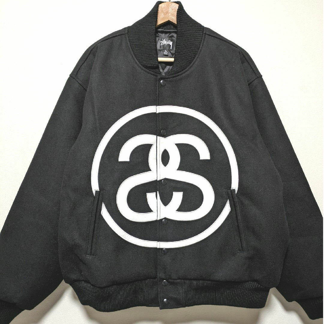 STUSSY(ステューシー)のSTUSSY / SS Link Varsity Jacket Black メンズのトップス(パーカー)の商品写真