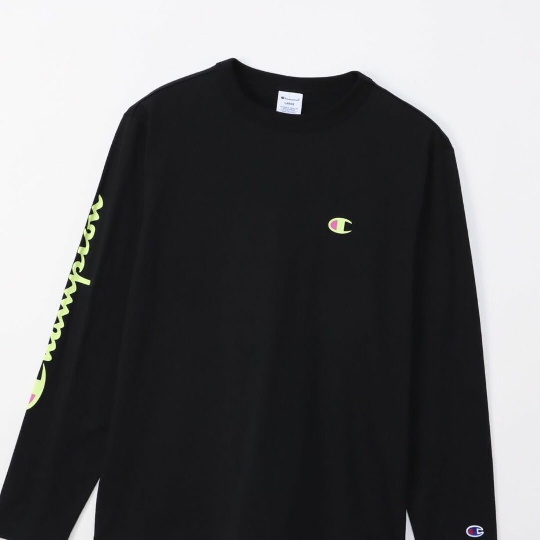 Champion(チャンピオン)のチャンピオン 左袖 champion プリント Tシャツ ロングスリーブ メンズのトップス(Tシャツ/カットソー(七分/長袖))の商品写真