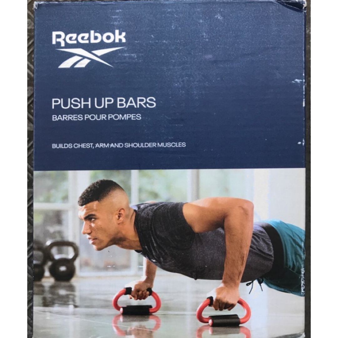 Reebok(リーボック)のReebok プッシュアップバー レッド RAAC-12231 スポーツ/アウトドアのトレーニング/エクササイズ(トレーニング用品)の商品写真