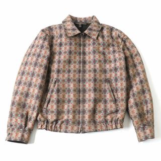 ルイヴィトン(LOUIS VUITTON)の美品★正規品 LOUIS VUITTON ルイヴィトン リバーシブル 総モノグラム ZIP UP ロゴZIP付 ブルゾン/アウター メンズ マルチ/茶 46 仏製(その他)