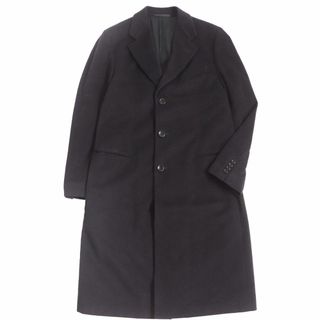 アルマーニ コレツィオーニ(ARMANI COLLEZIONI)の極美品●ARMANI COLLEZIONI アルマーニコレッツィオーニ CB57F0 カシミヤ100％ ロング丈 チェスターコート ダークブラウン 50 伊製 正規品(チェスターコート)