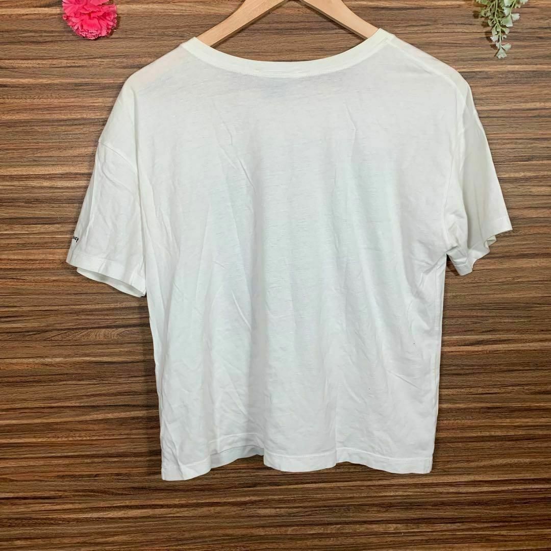 ZARA(ザラ)のZARA ザラ Tシャツ Mサイズ ディズニー ネバーランド 白 プリント レディースのトップス(Tシャツ(半袖/袖なし))の商品写真
