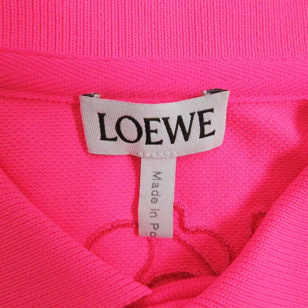 LOEWE(ロエベ)の極美品□22SS LOEWE/ロエベ H664Y26X03 Eye LOEWE Nature ロゴエンブロイダリー 刺繍 長袖 ポロシャツ/カットソー ネオンピンク S 正規品 メンズのトップス(ポロシャツ)の商品写真