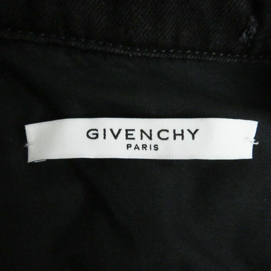 GIVENCHY(ジバンシィ)の美品□GIVENCHY/ジバンシィ リカルド期 デストロイ加工 レイヤードジップ デニムジャケット/ジージャン/ブルゾン ブラック XS 正規品 メンズのジャケット/アウター(Gジャン/デニムジャケット)の商品写真