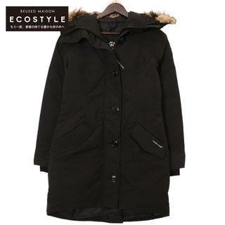 カナダグース(CANADA GOOSE)のカナダグース 2580L ブラック ロスクレアパーカー ダウンジャケット S(ダウンコート)