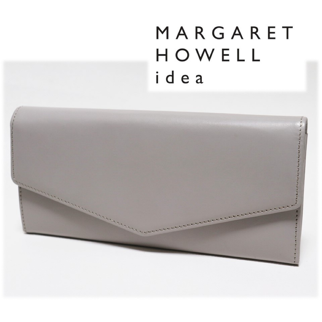 MARGARET HOWELL(マーガレットハウエル)の《マーガレット・ハウエル》新品【ロースバリー】レザーかぶせ式長財布 ウォレット レディースのファッション小物(財布)の商品写真