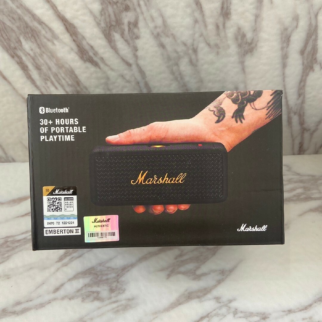 vo Marshall EMBERTON2 ブラック ワイヤレススピーカー vo Marshall EMBERTON2 ブラック ワイヤレススピーカー