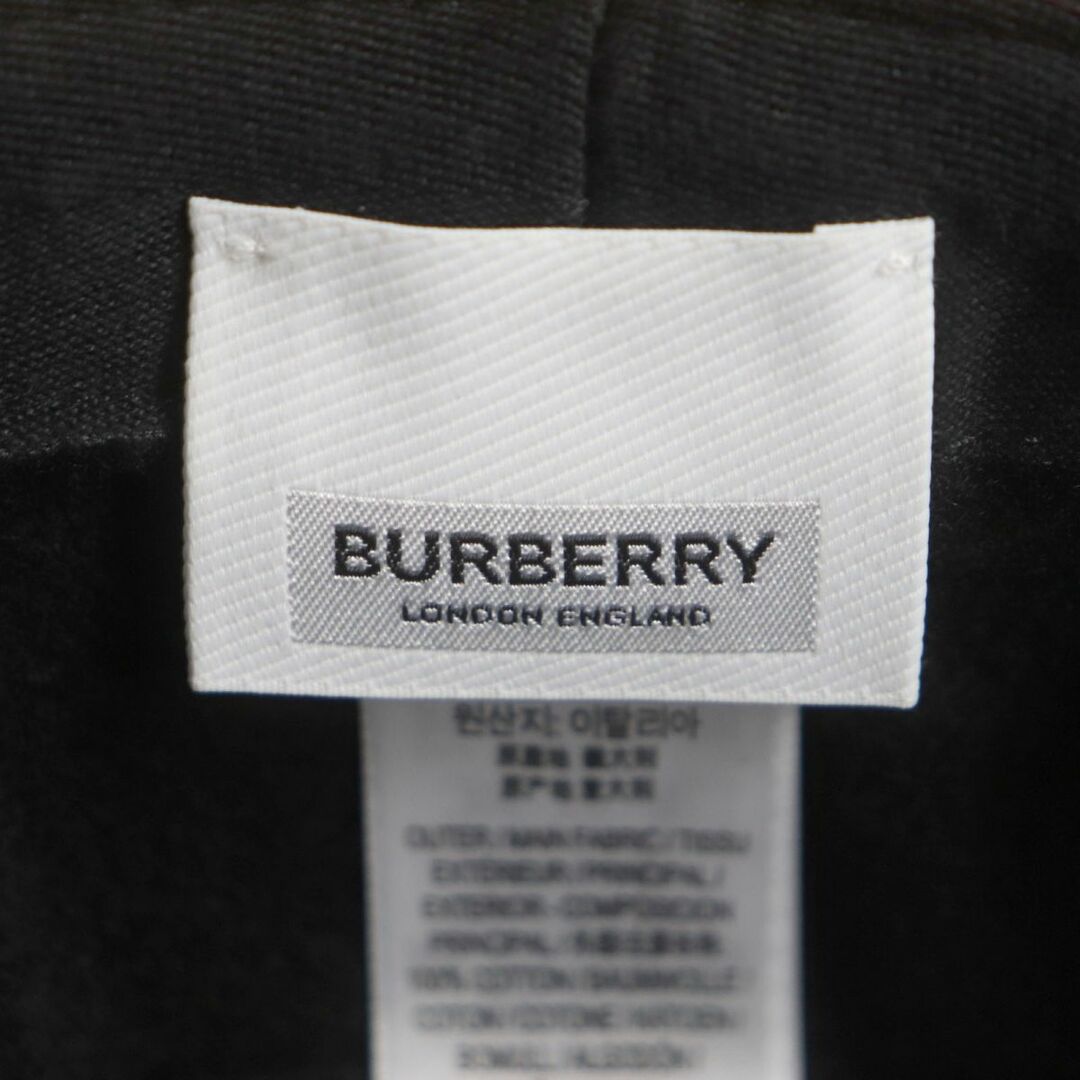 BURBERRY(バーバリー)の極美品▼BURBERRY バーバリー 8023808 TBモノグラム カシミヤ50% バケットハット/帽子 茶系 LG ユニセックス◎ イタリア製 正規品 タグ付き メンズの帽子(ハット)の商品写真