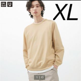 ユニクロ(UNIQLO)のユニクロU　ライトウエイトスウェットシャツ (長袖)XL(スウェット)