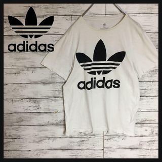 アディダス(adidas)の【人気BIGトレフォイルロゴ】アディダス　半袖プリントTシャツ　XL D137(Tシャツ(半袖/袖なし))