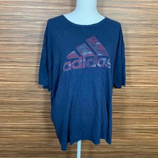 アディダス(adidas)のアディダス Tシャツ 4L相当 紺色 ネイビー 半袖 ビッグサイズ 大きめ(Tシャツ/カットソー(半袖/袖なし))