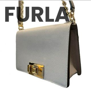 フルラ(Furla)の【極美品】FURLA フルラ 2way ミミ チェーンショルダーバッグ グレー(ショルダーバッグ)