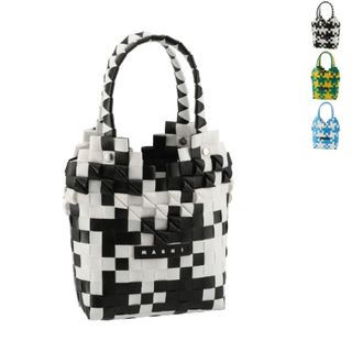 マルニ(Marni)のマルニ MARNI 【大人もOK】キッズ バスケットバッグ DIAMOND BASKET ウーブンショッパー 2023年秋冬新作 M00637 M00IW (その他)