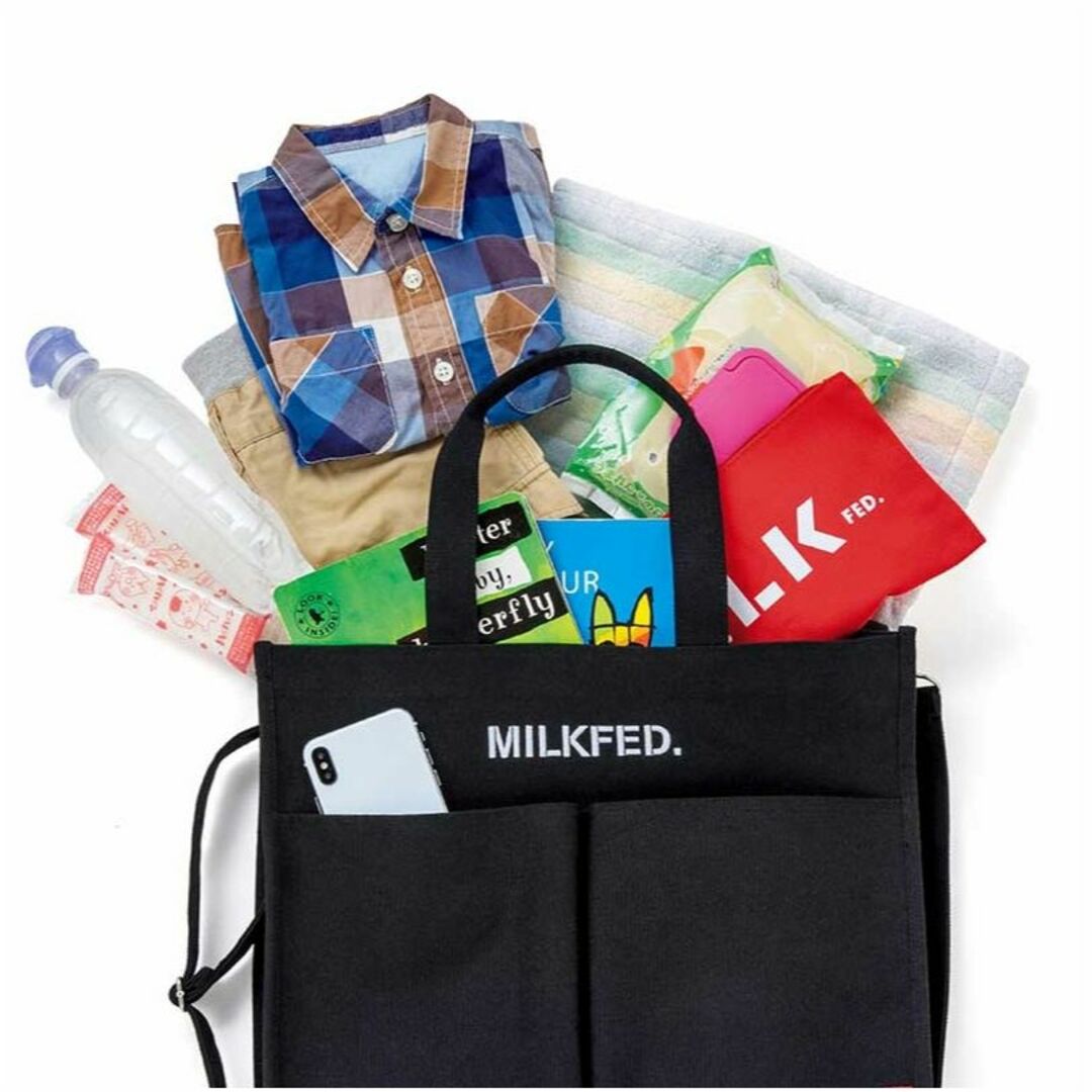 MILKFED.(ミルクフェド)のMILKFED.［ミルクフェド］5ポケットバッグ BLACK レディースのバッグ(トートバッグ)の商品写真