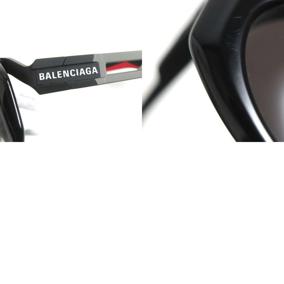 美品▼BALENCIAGA バレンシアガ BB0053S 001 デムナ・ヴァザリア サングラス/アイウェア 黒×赤×グレー 55□23-135  日本製 ケース付き