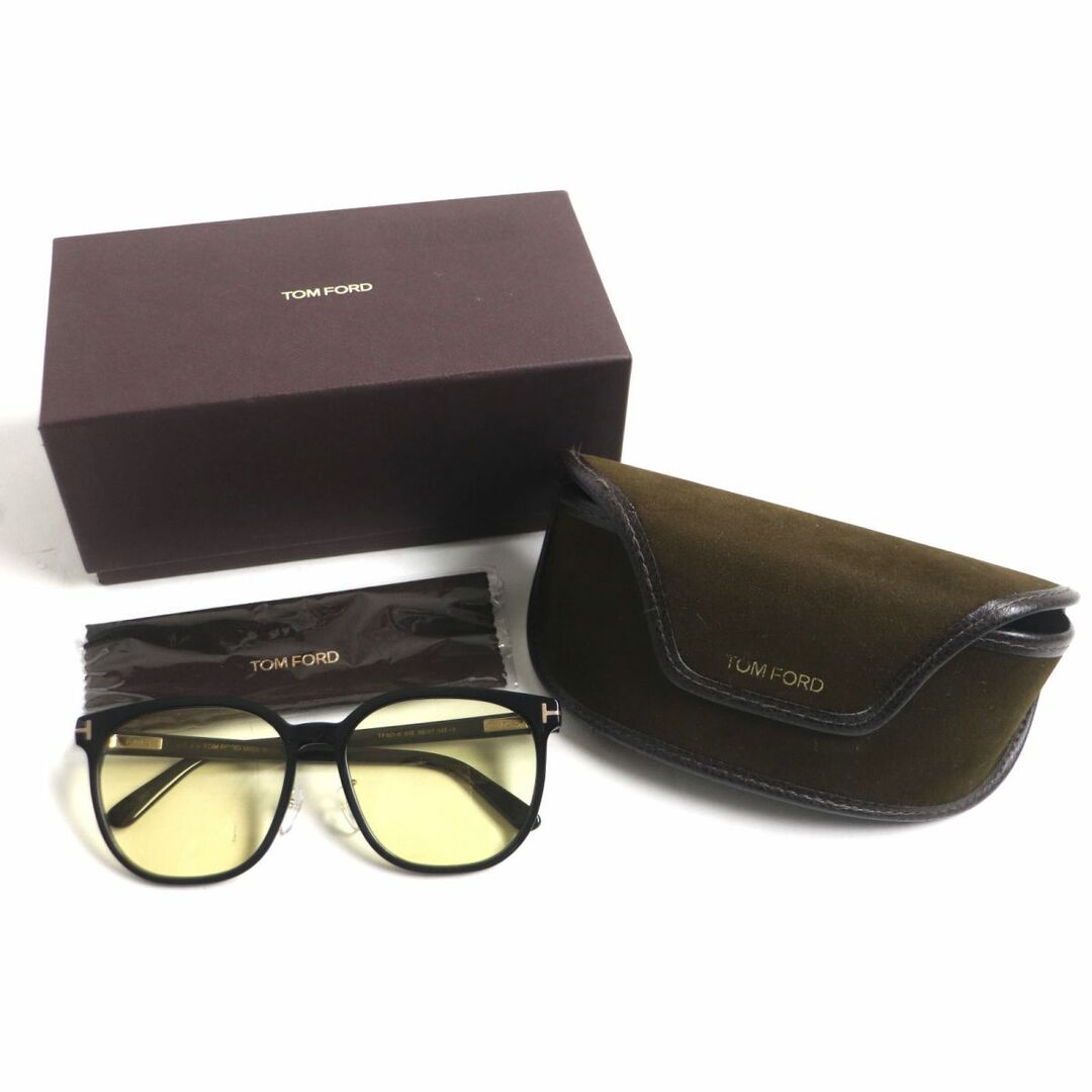 TOM FORD(トムフォード)の良品▼TOM FORD トムフォード TF801-K 01E ラウンド サングラス/アイウェア ブラック×ゴールド 59□17 145 伊製 箱・ケース・クロス付き メンズのファッション小物(サングラス/メガネ)の商品写真