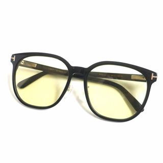 トムフォード(TOM FORD)の良品▼TOM FORD トムフォード TF801-K 01E ラウンド サングラス/アイウェア ブラック×ゴールド 59□17 145 伊製 箱・ケース・クロス付き(サングラス/メガネ)