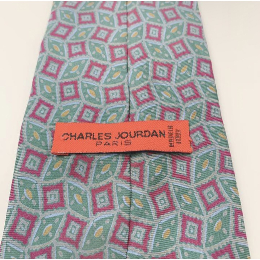 CHARLES JOURDAN(シャルルジョルダン)の【美品】CHARLES JOURDAN PARIS ネクタイ シルク イタリア製 メンズのファッション小物(ネクタイ)の商品写真