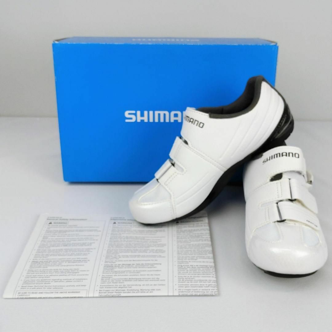 SHIMANO(シマノ)の【新品】シマノ ビンディング シューズ RP3 SH-RP300MW ホワイト スポーツ/アウトドアの自転車(ウエア)の商品写真