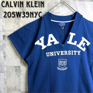カルバンクライン(Calvin Klein)の未使用・タグ付 カルバンクライン 205W39NYC 半袖スウェット ブルー M(スウェット)