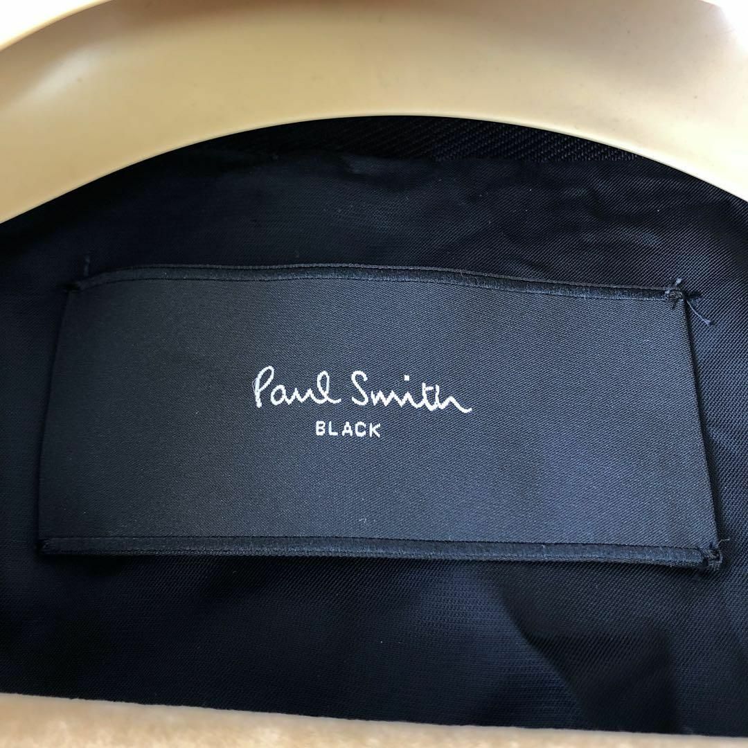 Paul Smith(ポールスミス)のSmith ポールスミス　テーラードジャケット　42 黒XL 大きい　レディース レディースのジャケット/アウター(テーラードジャケット)の商品写真