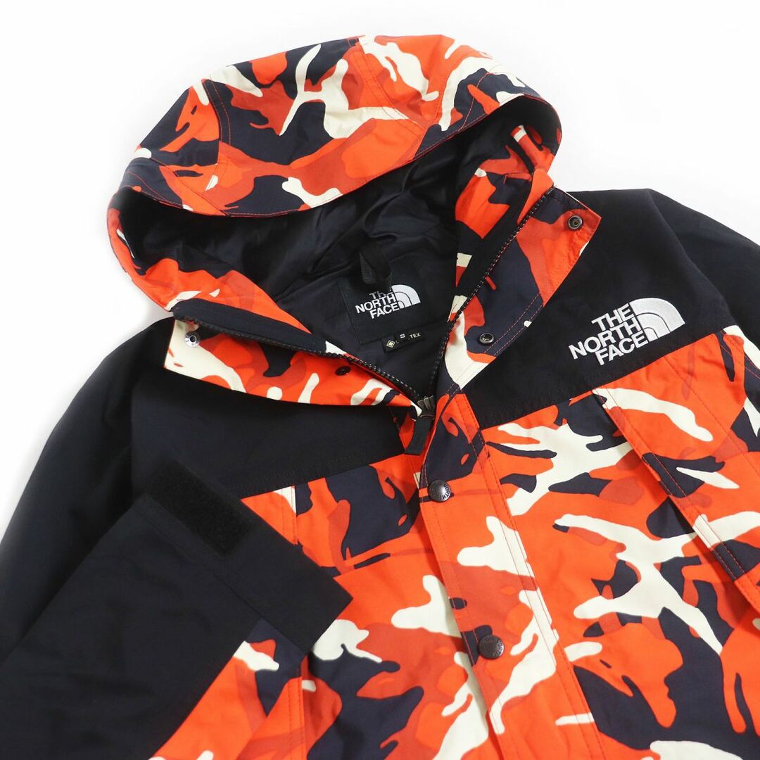 THE NORTH FACE(ザノースフェイス)の美品□ザ・ノースフェイス NP62135 Novelty Mountain Light Jacket カモフラ GORE-TEX WZIP マウンテンジャケット オレンジ S 正規品 メンズのジャケット/アウター(マウンテンパーカー)の商品写真