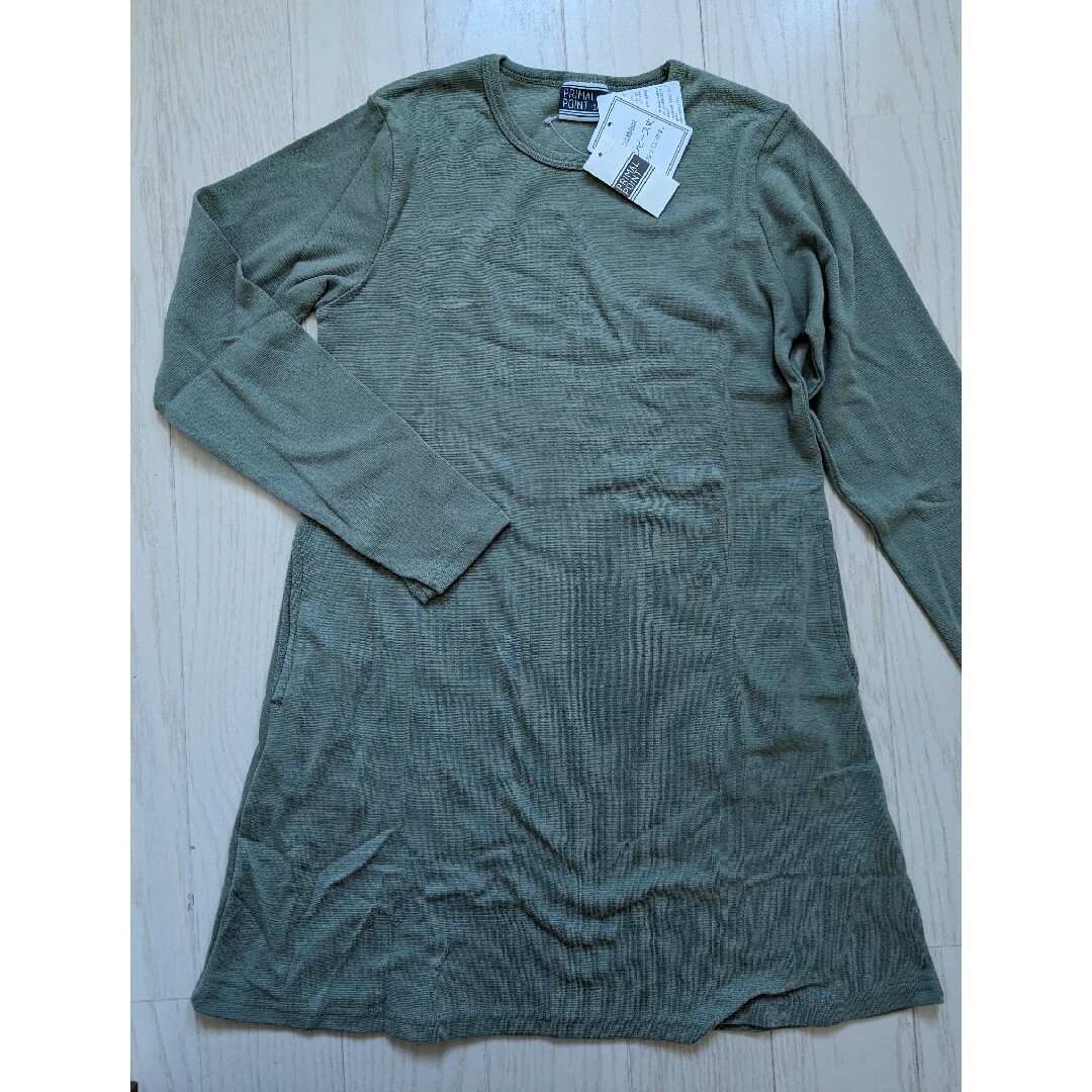 １４０★PRIMAL POINT★長袖カットソーワンピース★新品 キッズ/ベビー/マタニティのキッズ服女の子用(90cm~)(ワンピース)の商品写真