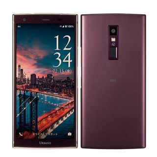 キョウセラ(京セラ)の【中古】 KYV45 URBANO V04 ボルドー SIMフリー 本体 au Aランク スマホ  【送料無料】 kyv45vo8mtm(スマートフォン本体)