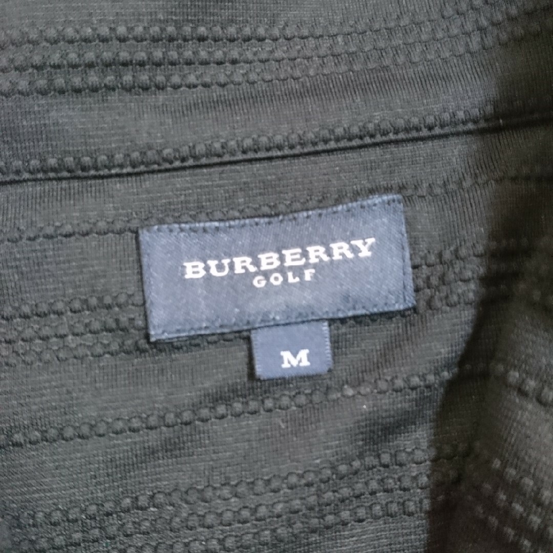 BURBERRY(バーバリー)のバーバリー ゴルフ ジップ長袖 M ブラック レディース スポーツ/アウトドアのゴルフ(ウエア)の商品写真