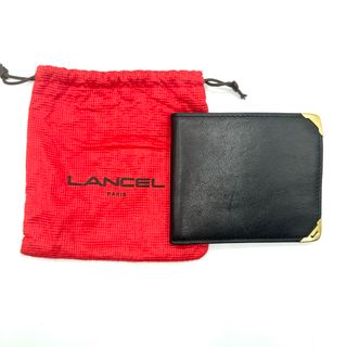 ランセル(LANCEL)のLANSEL ランセル　二つ折り財布 メンズ　ブラック(折り財布)