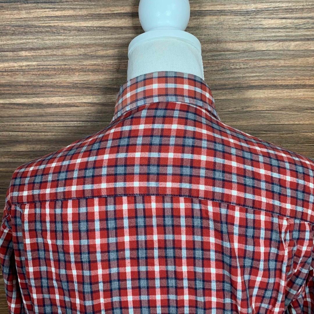 SIMPLE LIFE(シンプルライフ)のエレメントオブシンプルライフ シャツ Mサイズ 赤 レッド チェック 長袖 メンズのトップス(シャツ)の商品写真