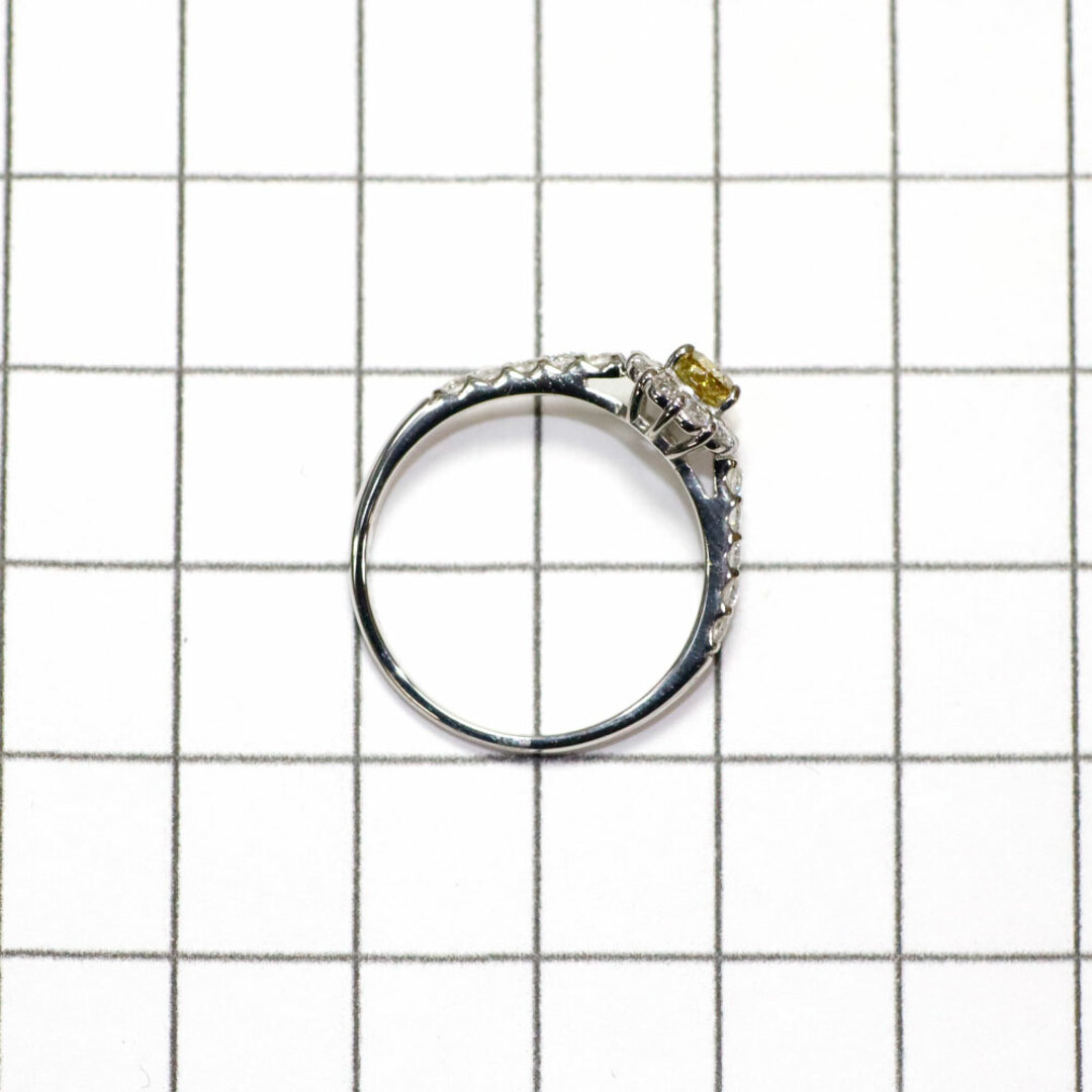 新品 希少 Pt950 カメレオンダイヤモンド リング 0.316ct FDBGY SI1 D0.46ct レディースのアクセサリー(リング(指輪))の商品写真