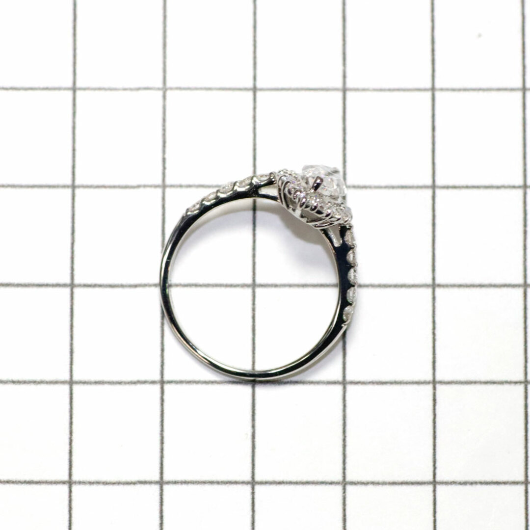 新品 Pt950 LDH マーキスカットダイヤモンド リング 1.078ct E SI2 D0.58ct レディースのアクセサリー(リング(指輪))の商品写真
