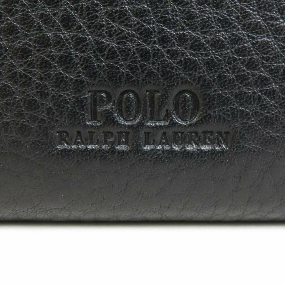 POLO RALPH LAUREN(ポロラルフローレン)のポロ ラルフローレン POLO RALPH LAUREN ラウンドファスナー長財布 レザー ブラック ユニセックス 送料無料【中古】 r9953f レディースのファッション小物(財布)の商品写真