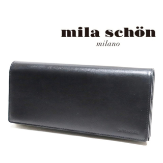 ミラショーン(mila schon)の《ミラ・ショーン》新品 シャドースムース レザーかぶせ式長財布(長財布)