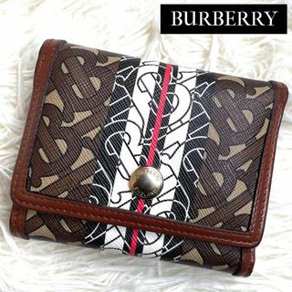 バーバリー(BURBERRY)の⋟美品⋞ 入手困難 / バーバリー TBモノグラムコンパクトウォレット(財布)