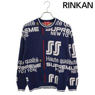 シュプリーム(Supreme)のシュプリーム  20SS  Qualite Sweater ジャガードクルーネックニット メンズ S(ニット/セーター)