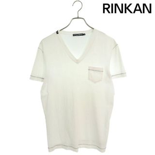 ドルチェアンドガッバーナ(DOLCE&GABBANA)のドルチェアンドガッバーナ  G8I94T ステッチデザインVネックTシャツ メンズ 46(Tシャツ/カットソー(半袖/袖なし))