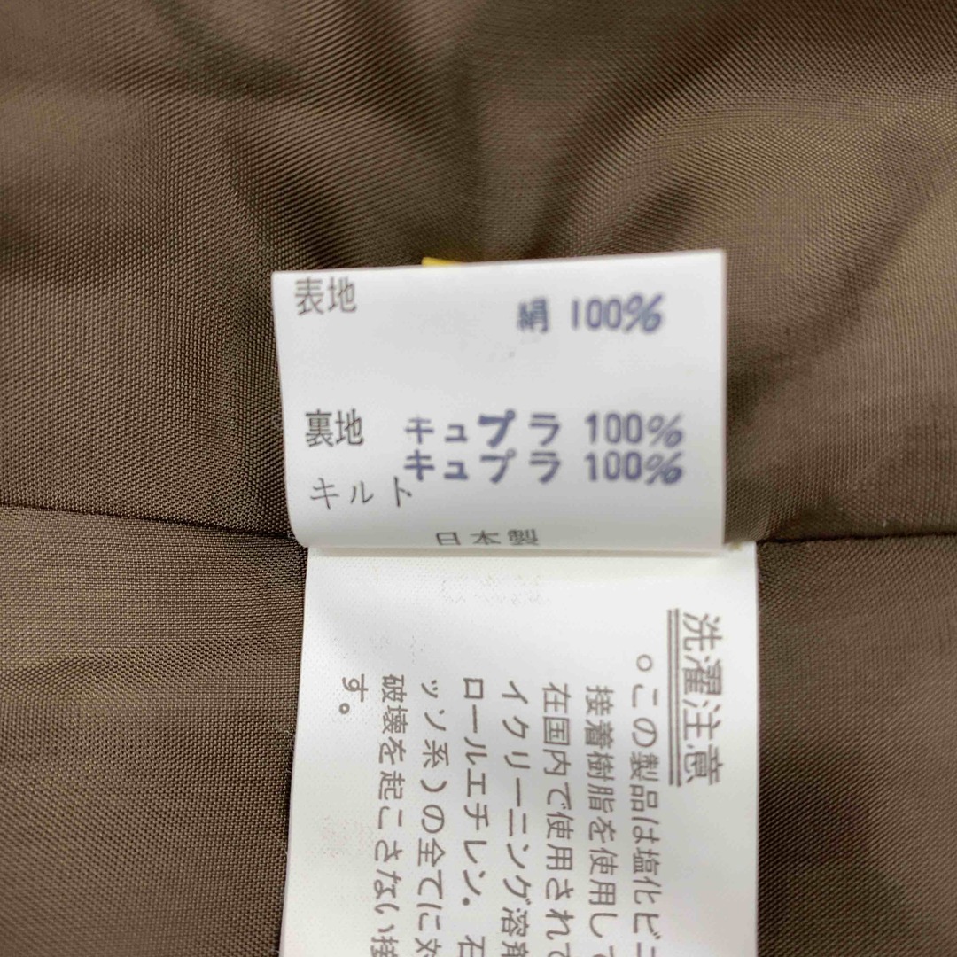 Kanebo(カネボウ)のKanebo Silk カネボウシルク レディース  ロングコート 絹100％　ファー付き レディースのジャケット/アウター(ロングコート)の商品写真