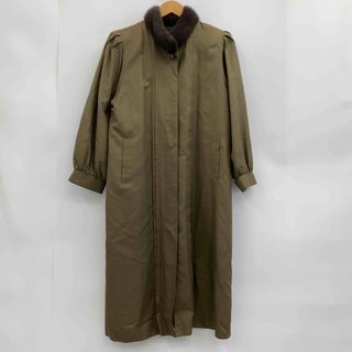 Kanebo Silk カネボウシルク レディース  ロングコート 絹100％　ファー付き