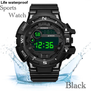 スポーツ腕時計　腕時計　時計　デジタル式  LED デジタル腕時計　デジタル(腕時計(デジタル))