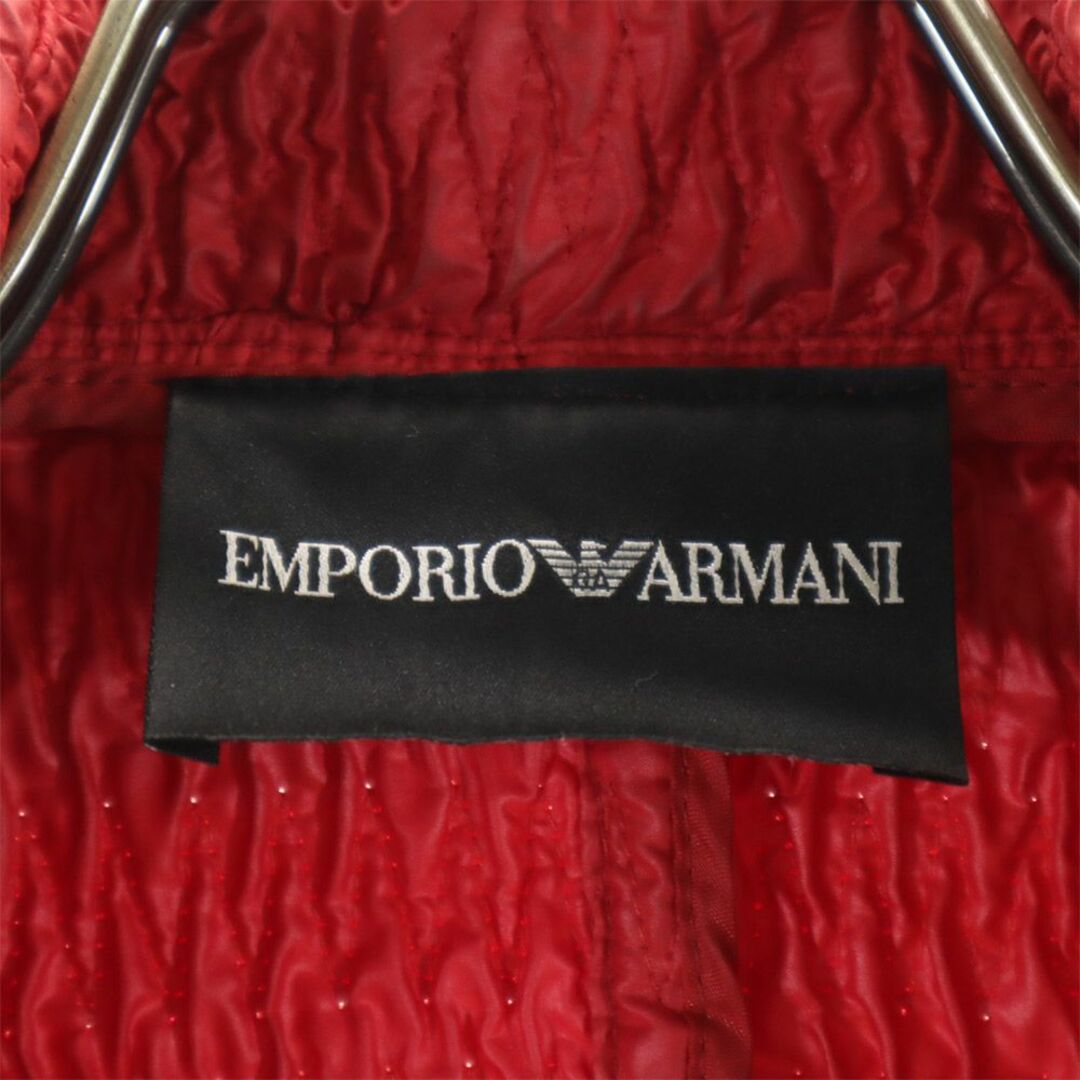 Emporio Armani(エンポリオアルマーニ)のエンポリオアルマーニ 長袖 ジップジャケット 40 レッド Emporio Armani レディース 古着 【240304】 レディースのジャケット/アウター(その他)の商品写真