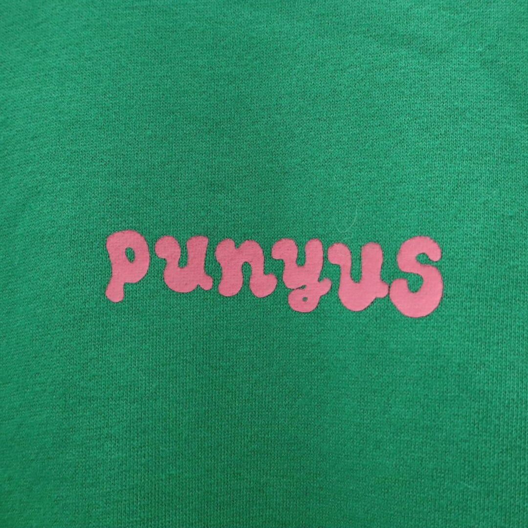 PUNYUS(プニュズ)のプニュズ バックプリント 長袖 トレーナー 3 グリーン PUNYUS スウェット ビッグサイズ レディース 古着 【240304】 レディースのトップス(トレーナー/スウェット)の商品写真